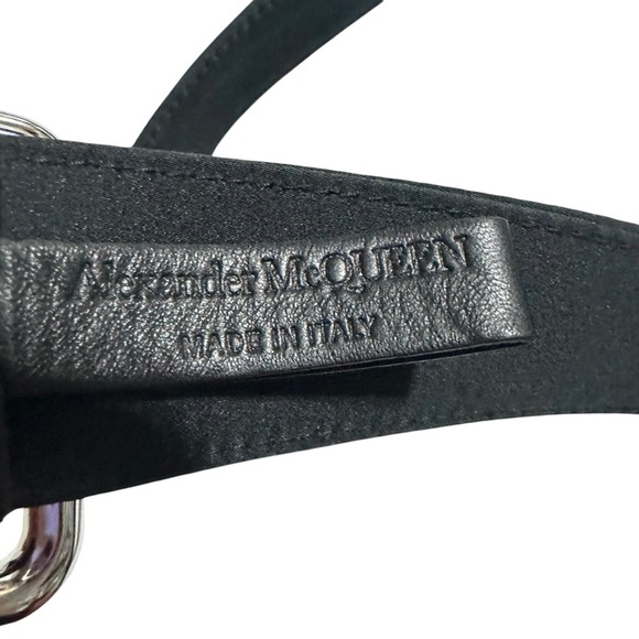 Alexander McQueen Double Wrap Men's Black Nylon Belt - 44  NWOT - Picture 6 of 6